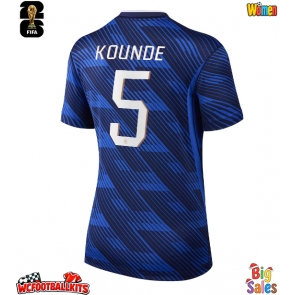 France Jules Kounde #5 Replica Home Stadium Shirt for Women World Cup 2026 Short Sleeve
